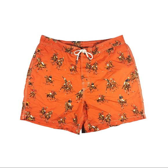 RALPH LAUREN POLO JOCKEY SWIM TRUNKS - Picture 1 of 4